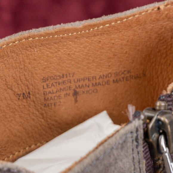 Sofft Women Sharnell Low Distress Grey Suede Back Lace-up Mid Calf boots sz 7 - Picture 7 of 8